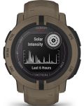Смарт часовник Garmin - Instinct 2 Solar Tactical, 45mm, кафяв - 6t